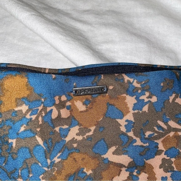 PrAna MEDIUM Puffect skirt midi floral brown blue - Picture 6 of 7